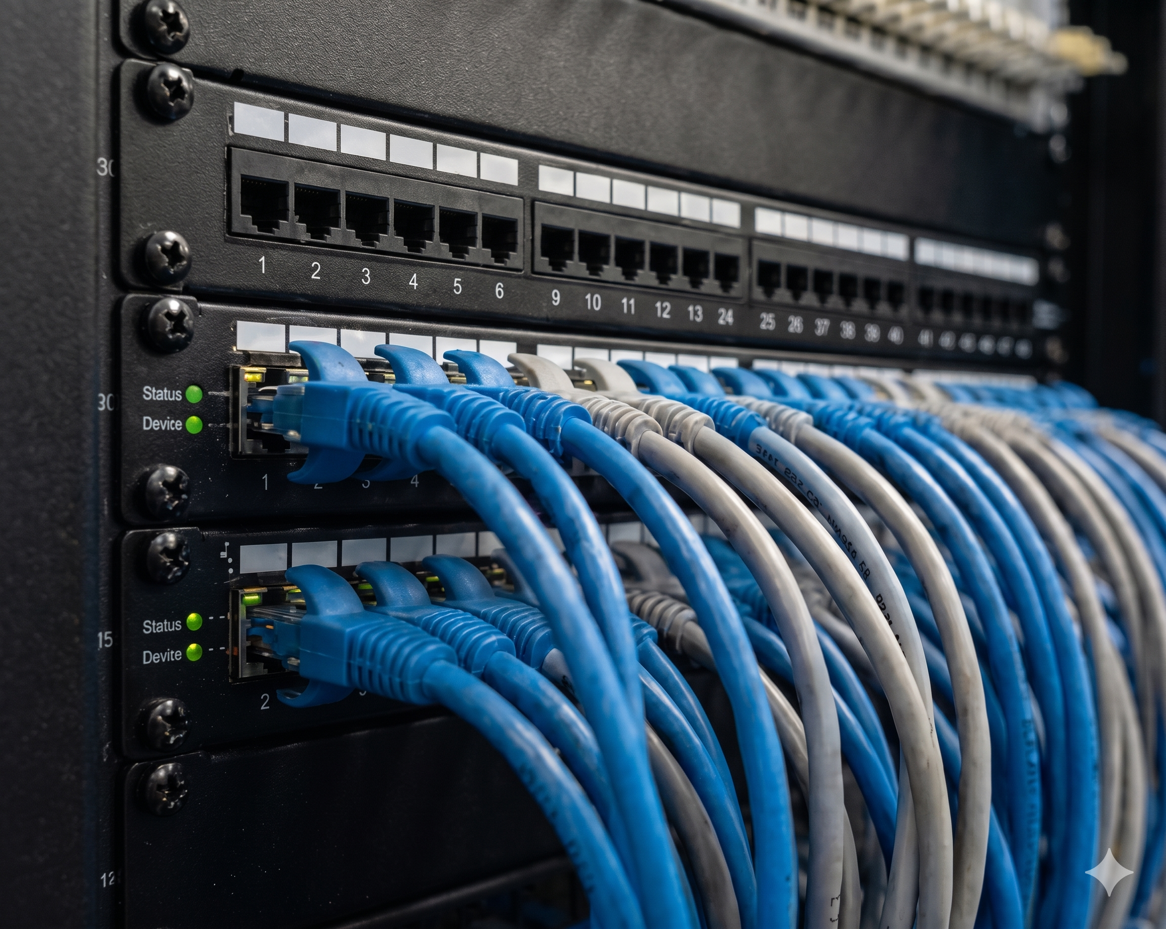 Structured Cabling Network Patch Panel